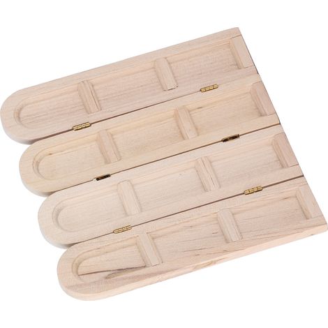 Mini paravent en bois à l'échelle 1:12, décor miniature rétro, accessoire de maison de poupée, couleur bois. (1/5)