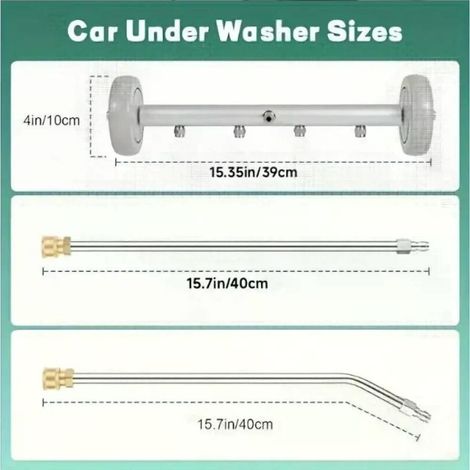 Brosse de nettoyage du châssis pour nettoyeur haute pression Kärcher HD K2 K4 K5 K7, embout à jet d'eau, outil de lavage auto (1/5)