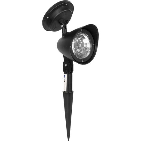 Petit projecteur solaire décoratif extérieur, veilleuse de jardin, prise de terre