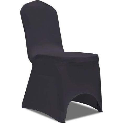 Housse de chaise extensible 4 pcs Anthracite