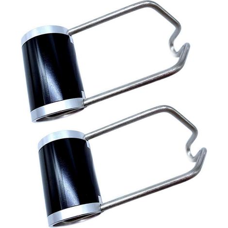 2 ultraleichte Frontlichthalterungen für Brompton-Falträder (schwarz und silber) (1/5)
