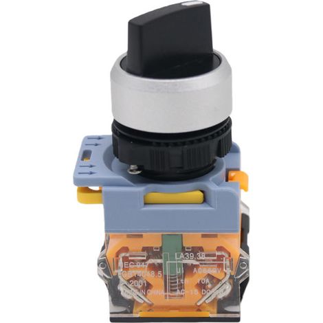 22mm waterproof rotary switch, two-position self-locking selector switch, normally open and normally closed, LA155B-11X/2 (1/4)