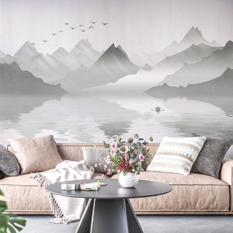 Papier peint panoramique - Montagnes Design - 130 cm x 81 cm (1/4)