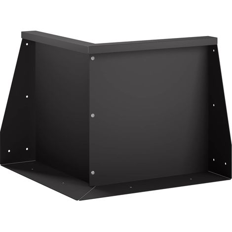 Retaining Wall 50 x 50 x 30 cm Steel Black vidaXL (1/5)