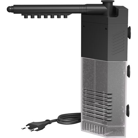 SunSun JP-092 Filtro interno acuario con bomba 250 l/h 3W para acuario pequeño hasta 40 L filtro de esquina S