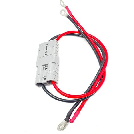 Paquete de 2 tomas de carga para carretilla elevadora eléctrica con junta tórica - Conector rápido de 50 A 600 V - Línea de carga de batería de un solo cabezal (1/5)