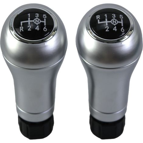 Suitable for Mercedes-Benz A-Class W203 and W204 with manual transmission. The gear selector knob has a large silver hole (R) in the upper left corner.