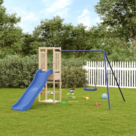 Aire de jeux d'extérieur,Maisonnette de jeu,Maison enfant bois de pin massif BDXN68038 (1/5)