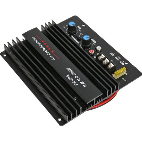 Carte d'amplificateur de puissance audio pour voiture 12V 600W, carte d'amplificateur de basses haute puissance pour subwoofer de voiture (1/5)