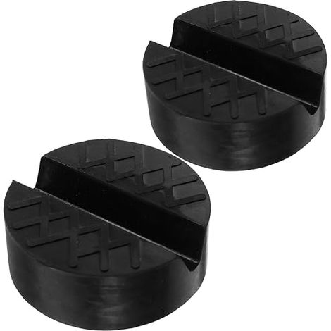 Abaodam 4-teiliges Set Gummi-Stützpads für Hydraulikwagenheber, universelle Antirutschblöcke für Wagenheber, kompatibles Autozubehör, für die Autowartung (1/5)