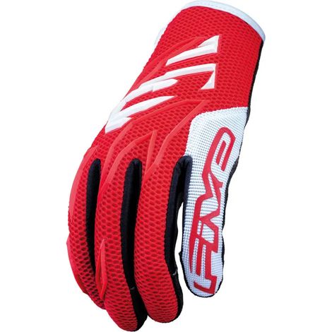 Guanti di protezione five rosso bianco resistenti comodi