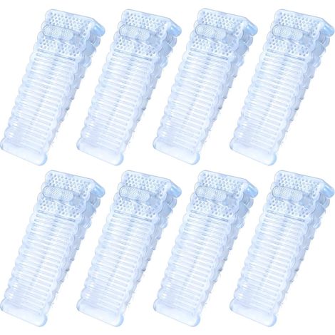 8 Pièces Antidérapante Cale de Porte au Sol avec Hauteur Réglable, cale porte caoutchouc transparent, Arrêts de Portes pour Protection de Maison Bureau Porte Mur (1/5)