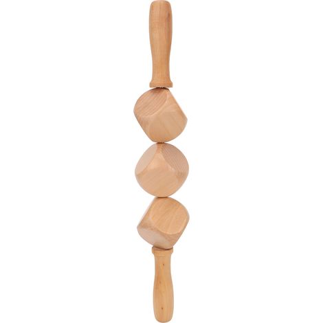 Bâton de massage en bois manuel, rouleau anti-cellulite, libération musculaire profonde, drainage des méridiens, soulagement des points de déclenchement, outil de raclage corporel (1/5)