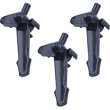 Lot de 3 leviers de tige d'étranglement de carburateur pour moteurs Honda GXV340 GXV330 GXV390 - Pièce de rechange en plastique noir - Remplace 16100-Z1F-W02 (1/5)