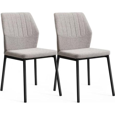 Esszimmerstühle Beige 2er Set, Polsterstühle mit ergonomischem Design (1/5)