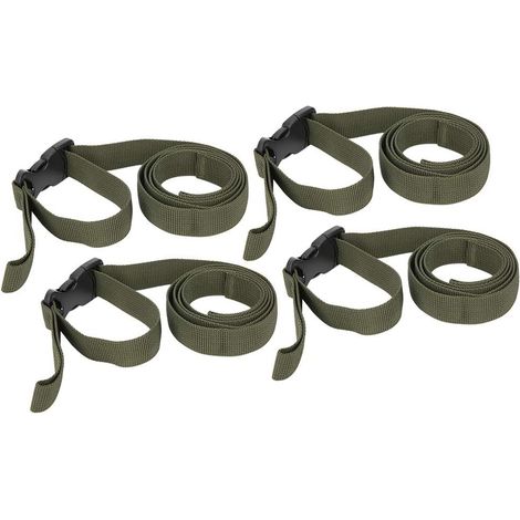 Cinghia da viaggio, cinghia di sicurezza doppia in nylon per bagagli, colore verde (1/5)