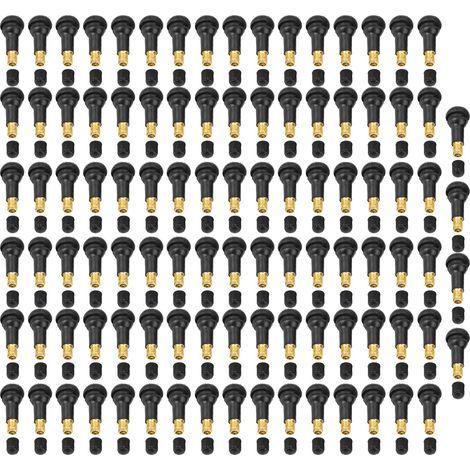100 pièces de rechange universel pour moto de voiture Snap dans la tige de valve de pneu de pneu (TR413) (1/5)