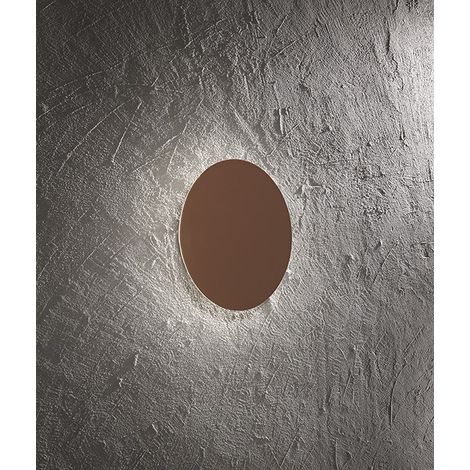 Plafonnier LED en métal et aluminium, finition marron métallisé, 38W, CCT sélectionnable 3000K-4000K-6000K, intensité variable - Marque Perenz