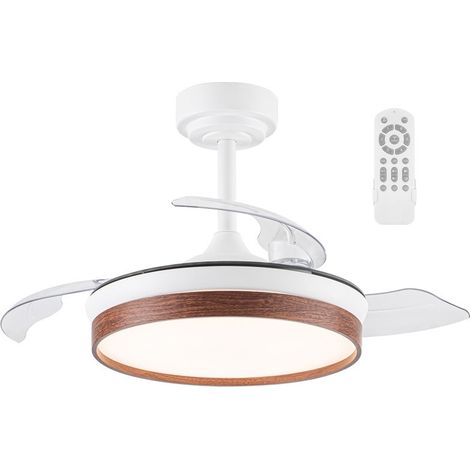 Ventilador LED aspas plegables Tamero Mini Cerezo CCT Dim (46W) (1/5)