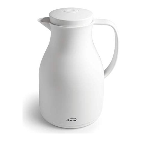 Lacor 62579 62579-Caraffa Termica priva di BPA con Doppia Parete e Strato all'Interno, Bianco Opaco, 1,50 l, Polipropilene Vetro Senza, 1'50 L (1/2)