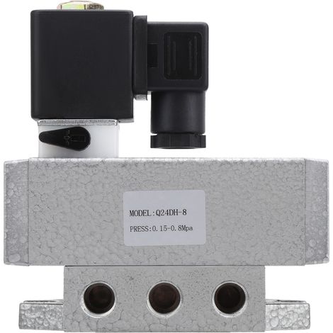Électrovanne G1/4 po 4 voies 2 positions, distributeur carré à commande unique Q24DH‑8AC220V (1/5)