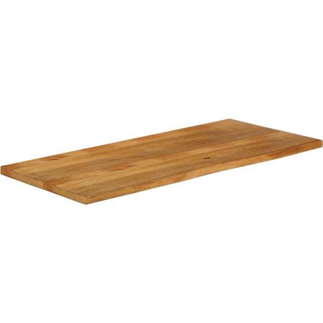 Plateau De Table Dessus de table Dessus de bureau à bord vivant 140x60x2,5cm bois massif manguier CFW42446 (1/5)
