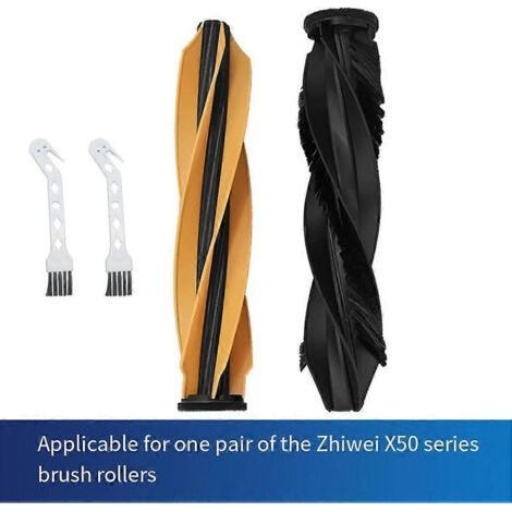 Pièce de rechange pour brosse principale de nettoyage de la brosse à double rouleau hybride X40, compatible avec les balayeuses Dreame série X50 et X40. (1/5)