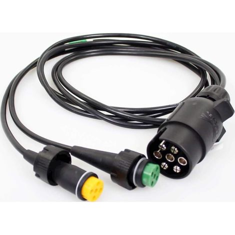 Feu arrière pour remorque RV avec connecteur 7 broches fiche et prise d'alimentation signal trou d'épingle dimensions standard couleur noire (1/2)
