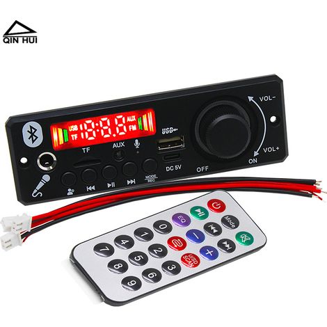 Carte mère sans perte MP3/WAV/FLAC avec amplificateur et microphone intégrés, décodeur audio Bluetooth 23W, 5V avec fonction d'enregistrement et d'appel. (1/4)