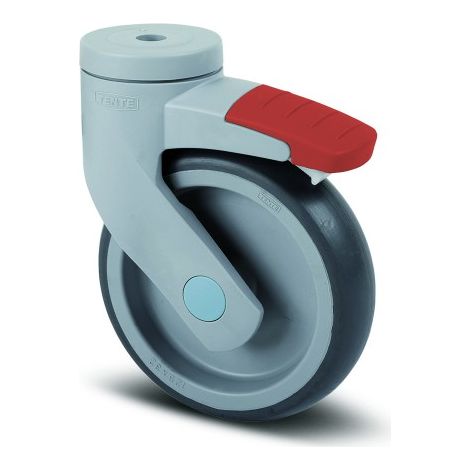 Roulette pivotante à blocage - alimentaire et cuisines - ø125mm - Levina