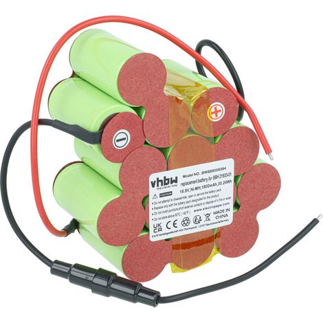 vhbw Batería compatible con Bosch BBH21633/02, BBH21633/01, BBH21633/03  para BBH21633/04, VXAS011V16 aspiradora (1,8 Ah, 16,8 V, NiMH) (1/5)