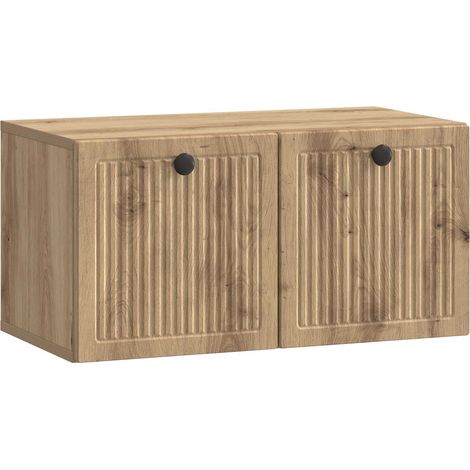 vidaXL Mobile Porta TV da Muro Rovere Artigianale 59,5 x 31 x 30