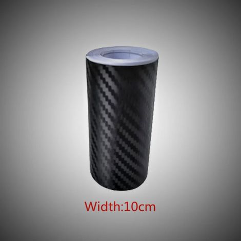 (Largeur 10 cm, 1 m) Bande adhésive de protection en fibre de carbone nano pour voiture, à coller soi-même, pour seuils de porte et rétroviseurs latéraux. Film de protection anti-rayures et imperméabl (1/4)