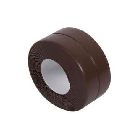 3.2M Bande d'Etanchéité Adhésif Autocollant Mural De Bande De Scellement Murale Lavabo Bord Garniture Cuisine (22mm3.2M-Marron) (1/5)