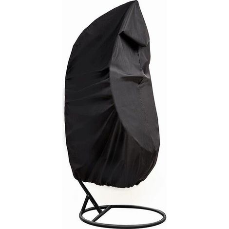 Housse de Chaise Oeuf Suspendue de Patio - Housse de Chaise Balanoire Oeuf en Osier Impermable Housse de Protection pour Mobilier de Jardin Tissu Oxford 210D Coupe-Vent et Dchirable (115x190CM) (1/4)