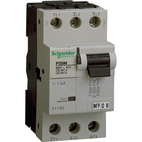 Disjoncteur moteur 0.4A 3P 3d déclencheur magnéto thermique P25M SCHNEIDER 21102 (1/2)