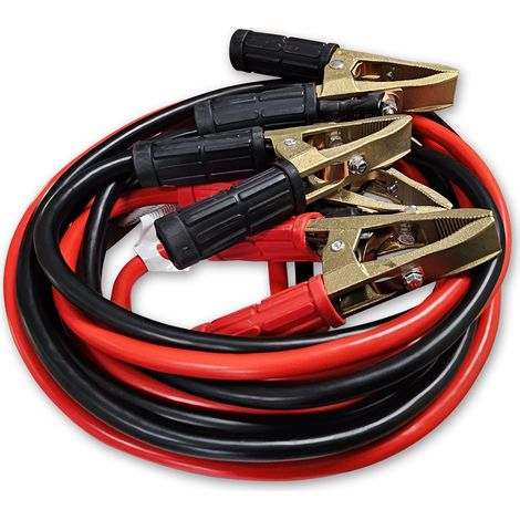 Promo cables professionnels demarrage pinces en bronze 700a - 35mm² 4.5 mètres