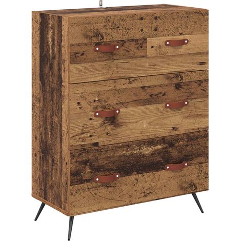 Maison Exclusive - Cassettiera con cassetto Legno vecchio 69,5 x 34 x 90 cm (1/5)