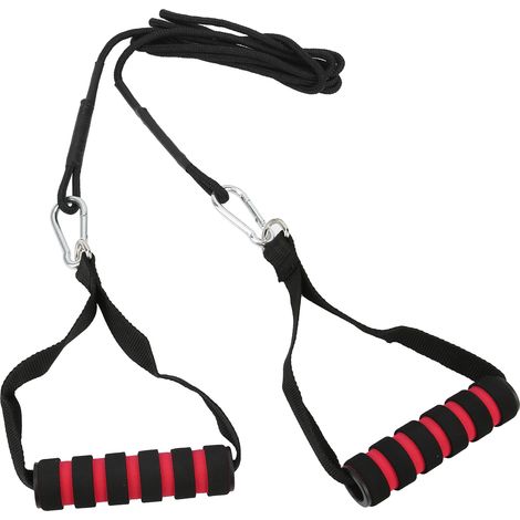 Kit de poulie pour triceps à faire soi-même, corde de résistance pour triceps, poignées et câble pour entraînement en salle de sport (1/5)