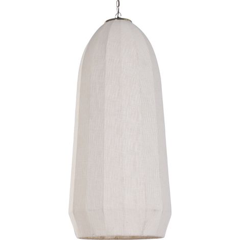 Lampara Techo Algodon Hierro 55X55X120 Natural (1/5)
