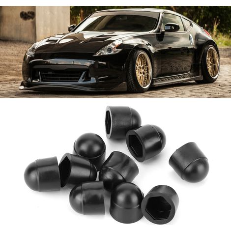 Kit de 10 vis hexagonales M6 en plastique avec écrous et cache-tête, compatible avec les voitures JDM. (1/5)