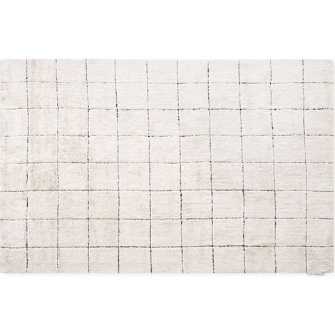 Alfombra algodón Noa Natural y Negro 160 x 220 cm (1/3)