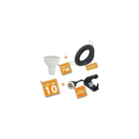 10er-Set einbaubare, schwenkbare schwarze LED-Einbauleuchten, 7 W (entspricht 60 W), neutralweiß 4000 K, ideal für Küche, Wohnzimmer und Bad