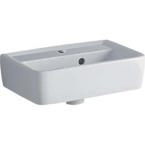 Keramag Renova Nr. 1 Plan lavabo 45x32cm, con foro per rubinetto, con troppo pieno, colorazione: Bianco - 272145000000