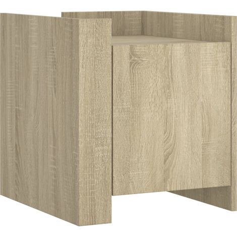 Maison Exclusive - Nachttisch Sonoma-Eiche 45x50x50 cm Holzwerkst
