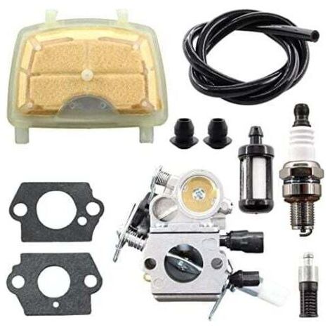 Carburateur avec Kit de réparation pour tronçonneuse MS171 MS181 MS201 MS211 MS 181 171 211 Zama C1Q-S123C C1Q-S119C C1Q-S121C C1Q-S269 1139 120 0619 avec filtre à air 1139 120 1602 (1/4)