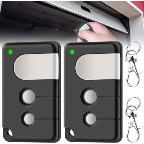 2er-Pack tragbare Garagen-Fernbedienungen kompatibel mit Liftmaster 84335E 433MHz Garagen-Fernbedienung für LIFTMASTER 84330E 84335E 8747E 84330EML (schwarz) (1/4)