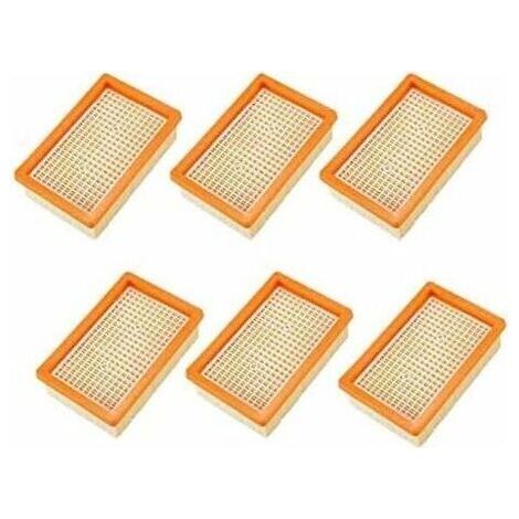 Lot de 6 Filtres pour Aspirateur Karcher MV4 MV5 MV6 WD4 WD5 WD6, PièCes de Rechange Filtre HéPatique--TRIMEC (1/4)