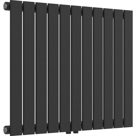 Radiatore a pannello piatto 616 watt acciaio 60 x 80 cm nero 030010457