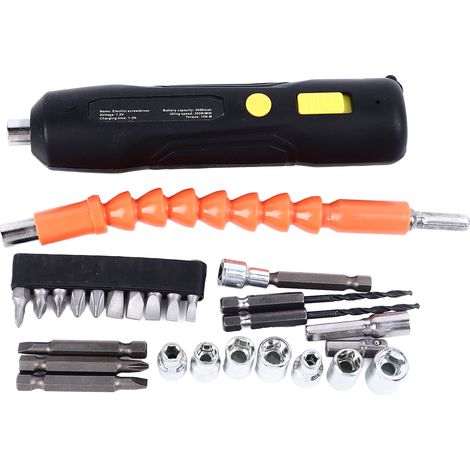 Tournevis sans fil, outil électrique Rechargeable avec divers embouts pour la réparation, 30 pièces (1/5)